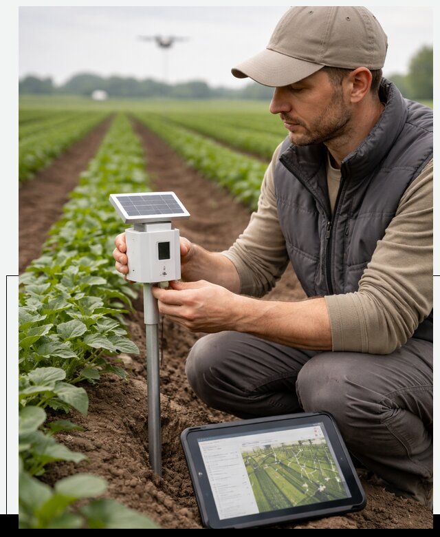 IoT мониторинг сельскохозяйственных полей и контроля в Лысьве